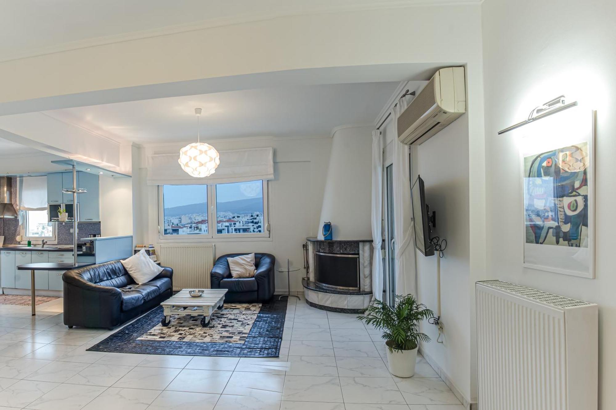 Celestial Garden-Thessaloniki'S Modern, Eclectic Penthouse With An Amazing View And Veranda المظهر الخارجي الصورة