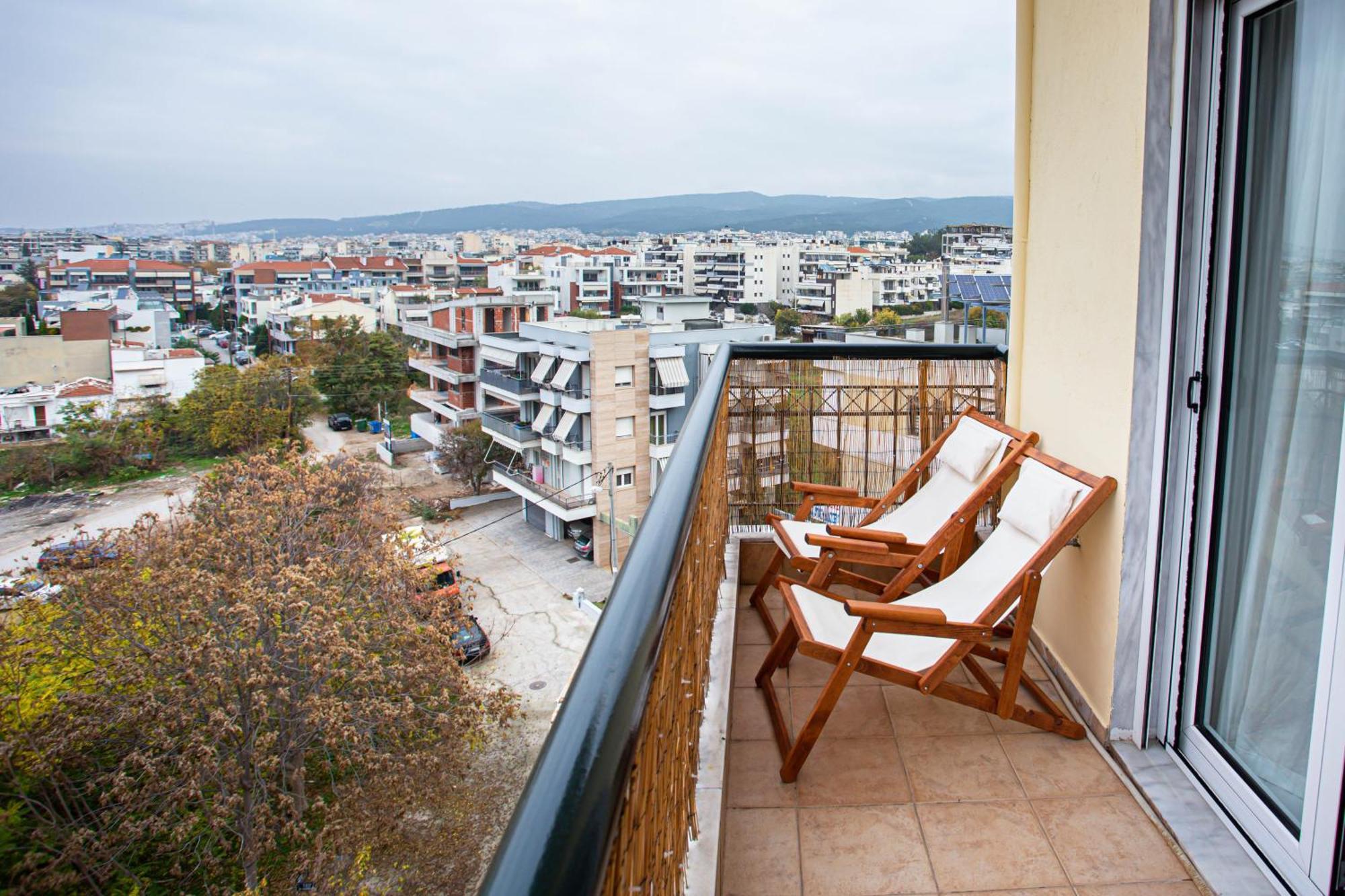Celestial Garden-Thessaloniki'S Modern, Eclectic Penthouse With An Amazing View And Veranda المظهر الخارجي الصورة